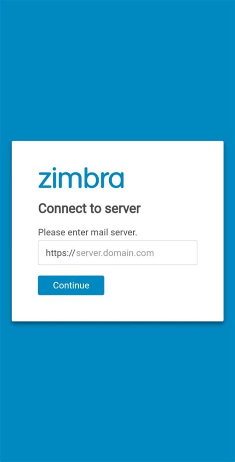 accedi a zimbra mail.